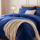 Conjunto de roupa de cama Newspin Full Bed in a Bag, 7 peças, edredom azul