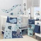 Conjunto de Roupa de Cama para Berço Lambs & Ivy Oceania (6 Peças) - Azul Oceano Conjunto de Roupa de Cama para Berço Lambs & Ivy Oceania (6 Peças) - Azul Oceano