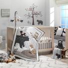 Conjunto de Roupa de Cama para Berço Lambs & Ivy Woodland Forest - 5 Peças
