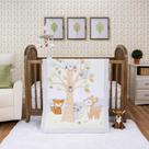 Conjunto de roupa de cama para berço Sammy & Lou Friendly Forest de 4 peças Conjunto de roupa de cama para berço Sammy & Lou Friendly Forest de 4 peças