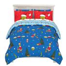 Conjunto de Roupa de Cama Queen Size Franco Grinch - Dr. Seuss
