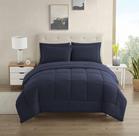 Conjunto de Roupa de Cama Sweet Home Collection - Tamanho Twin - Azul Marinho
