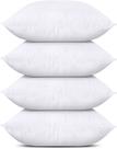 Conjunto de roupa de cama Throw Pillows Utopia de 4 brancos 45x45cm Conjunto de roupa de cama Throw Pillows Utopia de 4 brancos 45x45cm