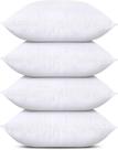 Conjunto de roupa de cama Throw Pillows Utopia de 4 poliéster branco de 40x40cm