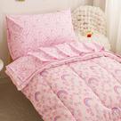 Conjunto de roupa de cama Viviland Rainbow Heart Pink Toddler 4 unidades