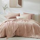 Conjunto de roupa de cama WRENSONGE Queen 7 peças de microfibra macia rosa argila