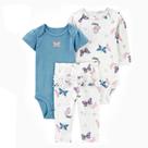 Conjunto de Roupa Infantil para Bebês Meninas (3 Peças) - Algodão, Flores, 6 a 24 Meses Conjunto de Roupa Infantil para Bebês Meninas (3 Peças) - Algodão, Flores, 6 a 24 Meses