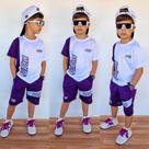 Conjunto de roupa Infantil para crianças menino Bermuda e Camisa 2 ao 12 anos