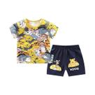 Conjunto de Roupa Infantil Pato Donald - Camiseta e Shorts para Meninos e Meninas