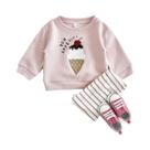 Conjunto De Roupa Infantil Rosa De Manga Comprida Para Meninas, Outono E Primavera, 2 Peças, Roupas Conjunto De Roupa Infantil Rosa De Manga Comprida Para Meninas, Outono E Primavera, 2 Peças, Roupas