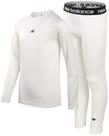 Conjunto de roupa íntima de alto desempenho New Balance para meninos, tamanho 18-20, branco Conjunto de roupa íntima de alto desempenho New Balance para meninos, tamanho 18-20, branco
