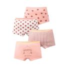 Conjunto De Roupa Íntima De Verão Para Meninas, Pacote Com 4 Peças, Calcinhas Confortáveis Com