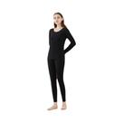 Conjunto De Roupa Térmica Feminina De Tamanho Grande, Calças De Veludo De Lã, Cor Sólida, Roupas De