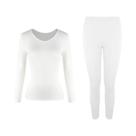 Conjunto De Roupa Térmica Feminina Para O Inverno, Calças Longas E Camiseta De Manga Longa, Lingerie