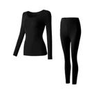 Conjunto De Roupa Térmica Feminina Sem Costura, Calças Longas Finas, 2 Peças, Primeira Camada