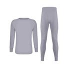 Conjunto De Roupa Térmica Masculina Com Forro De Lã Para Clima Frio S-2XL