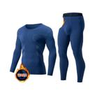 Conjunto De Roupa Térmica Masculina De 2 Peças, Gola Redonda, Cor Sólida, Moda Esportiva Para Outono Conjunto De Roupa Térmica Masculina De 2 Peças, Gola Redonda, Cor Sólida, Moda Esportiva Para Outono