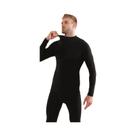 Conjunto De Roupa Térmica Masculina De Cashmere E Seda Para Outono E Inverno, Macio, Confortável E
