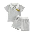 Conjunto de roupas Amiblvowa Toddler Baby Boy Summer 6-24 meses Conjunto de roupas Amiblvowa Toddler Baby Boy Summer 6-24 meses