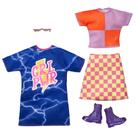 Conjunto de roupas Barbie Fashions, pacote com 2 roupas e acessórios