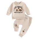 Conjunto de roupas BeMeYourBBS Toddler Baby Boy Outono Inverno 6-12M