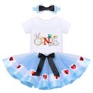 Conjunto de roupas Cake Smash Party, garota de 1º aniversário, Alice em Onederland