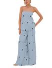 Conjunto de roupas calbáticas femininas de bolinhas com calças largas