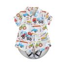 Conjunto De Roupas Casuais De Verão Para Crianças, Camiseta E Shorts Com Estampa Completa De Carros, Conjunto De Roupas Casuais De Verão Para Crianças, Camiseta E Shorts Com Estampa Completa De Carros,