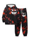 Conjunto de roupas com capuz e calças masculinas WDIRARA com estampa gráfica Tie Dye