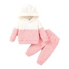Conjunto De Roupas Com Capuz Para Bebê Menina Recém-Nascida, Blusa De Manga Longa E Calça, Quente