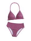 Conjunto de roupas de banho RoseSeek, biquíni feminino Tie Dye Smocked Halter 14Y Conjunto de roupas de banho RoseSeek, biquíni feminino Tie Dye Smocked Halter 14Y