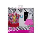 Conjunto de roupas de boneca Barbie com 2 roupas de banho douradas de 3 a 8 anos