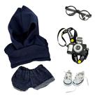 Conjunto de roupas de boneca de 5 peças para roupas de estilo moderno Labubu Conjunto de roupas de boneca de 5 peças para roupas de estilo moderno Labubu