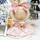 Conjunto de roupas de boneca para boneca de 17 cm, roupa gótica inspirada em Lolita