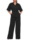 Conjunto de roupas de duas peças Ekaliy para mulheres Black Dressy