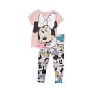 Conjunto De Roupas De Outono Para Meninas 2 Peças Princesa Minnie Mouse Roupas Infantis