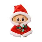 Conjunto De Roupas De Pelúcia Mini Para Boneca Labubu De 15-17CM, Chapéu De Natal, Cachecol, Rena, Conjunto De Roupas De Pelúcia Mini Para Boneca Labubu De 15-17CM, Chapéu De Natal, Cachecol, Rena,