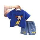 Conjunto De Roupas De Verão Para Crianças Menino Menina Camiseta De Desenho Animado E Shorts 2 Peças Conjunto De Roupas De Verão Para Crianças Menino Menina Camiseta De Desenho Animado E Shorts 2 Peças