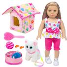Conjunto de roupas e acessórios para bonecas ZNTWEI American 18 polegadas