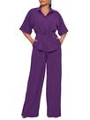 Conjunto de roupas Ekaliy, camisa e calça femininas Peplum Button Down Conjunto de roupas Ekaliy, camisa e calça femininas Peplum Button Down