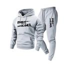 Conjunto De Roupas Esportivas Com Capuz Para Homens Outono Inverno Moda Casual Dois Em Um Moletom E Conjunto De Roupas Esportivas Com Capuz Para Homens Outono Inverno Moda Casual Dois Em Um Moletom E