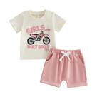Conjunto de roupas FOCUSNORM Toddler Baby Girl Excavator 2-3T Summer