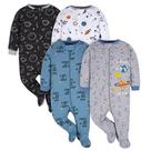 Conjunto de Roupas Gerber para Bebês Meninos 4 Peças Macacão com Pés 'N Play Conjunto de Roupas Gerber para Bebês Meninos 4 Peças Macacão com Pés 'N Play