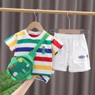 Conjunto de Roupas Infantil de Verão com Estampa de Dinossauro - Meninos e Meninas Conjunto de Roupas Infantil de Verão com Estampa de Dinossauro - Meninos e Meninas