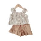 Conjunto de Roupas Infantil de Verão para Meninas - 2 Peças em Algodão