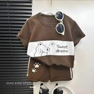 Conjunto De Roupas Infantis Para Meninos E Meninas Com Camiseta De Manga Curta E Calções Listrados Conjunto De Roupas Infantis Para Meninos E Meninas Com Camiseta De Manga Curta E Calções Listrados