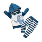 Conjunto de roupas KuKitty Elephant de manga comprida para menino