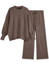 Conjunto de Roupas LILLUSORY 2 - 2 Peças para Mulheres - Estilo Nutmeg