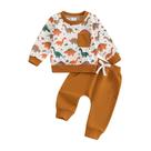 Conjunto de roupas MA & BABY Toddler Boys Dinosaur Print 12-18 meses Conjunto de roupas MA & BABY Toddler Boys Dinosaur Print 12-18 meses