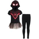 Conjunto de roupas Marvel Spider-Man Miles Morales Girl 5T Cosplay